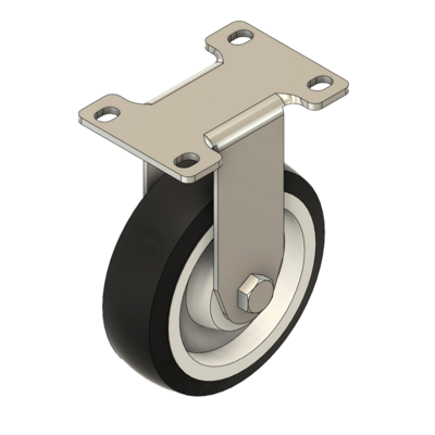 31-RPD4-0 MODULAR SOLUTIONS CASTER 4" RIGID TOP PLATE